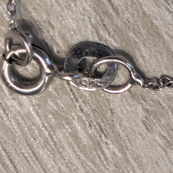 Chrysos Tanzanite Cross on Sterling Chain - Picture 4 of 5